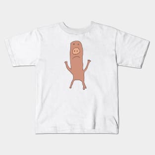 Unhappy pig Kids T-Shirt